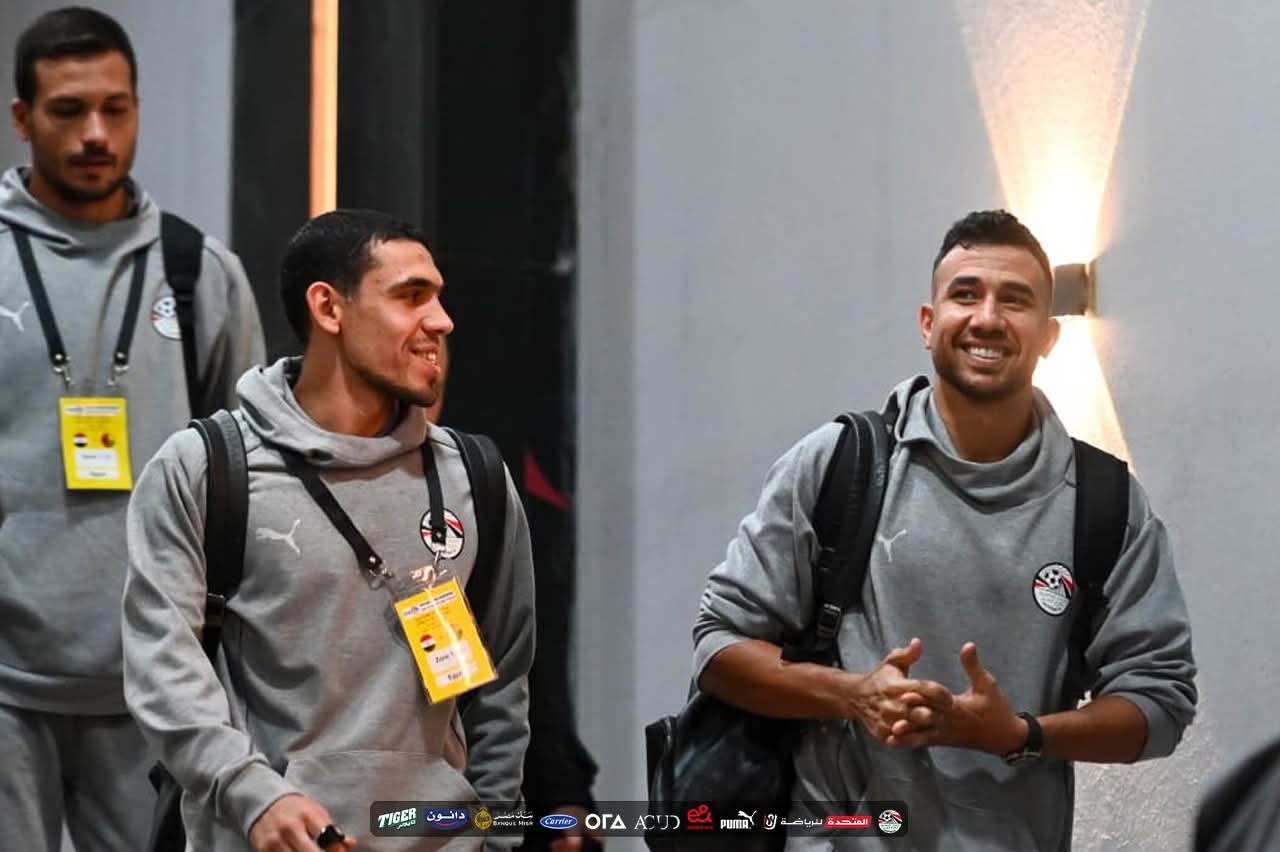 منتخب مصر يصل إلى استاد القاهرة