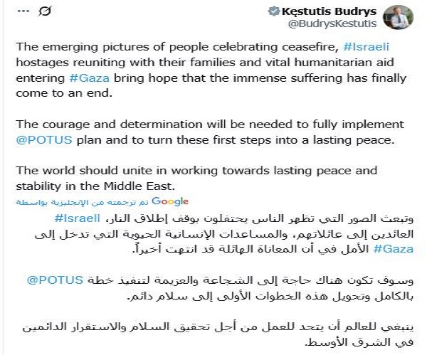 وزير خارجية ليتوانيا