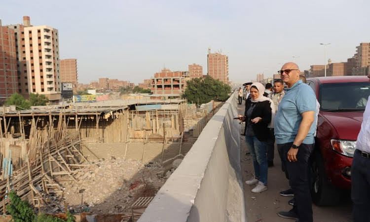 محافظ القليوبية يتفقد محور العصار والطريق الدائري