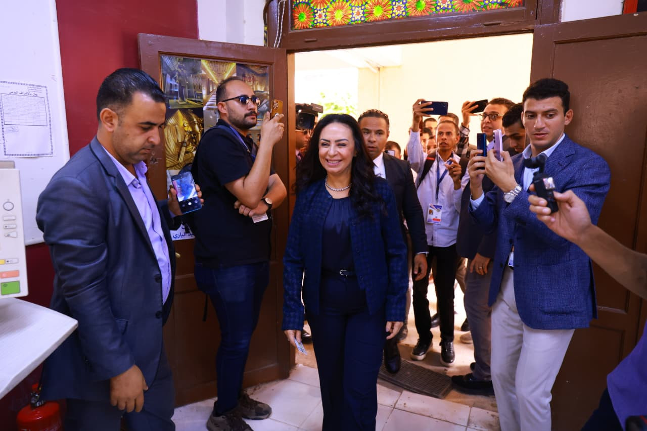 وزيرة التضامن تدلي بصوتها في انتخابات النواب