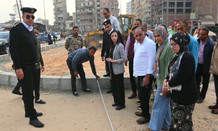 محافظ البحيرة تتفقد أعمال تطوير ميدان المحطة بدمنهور