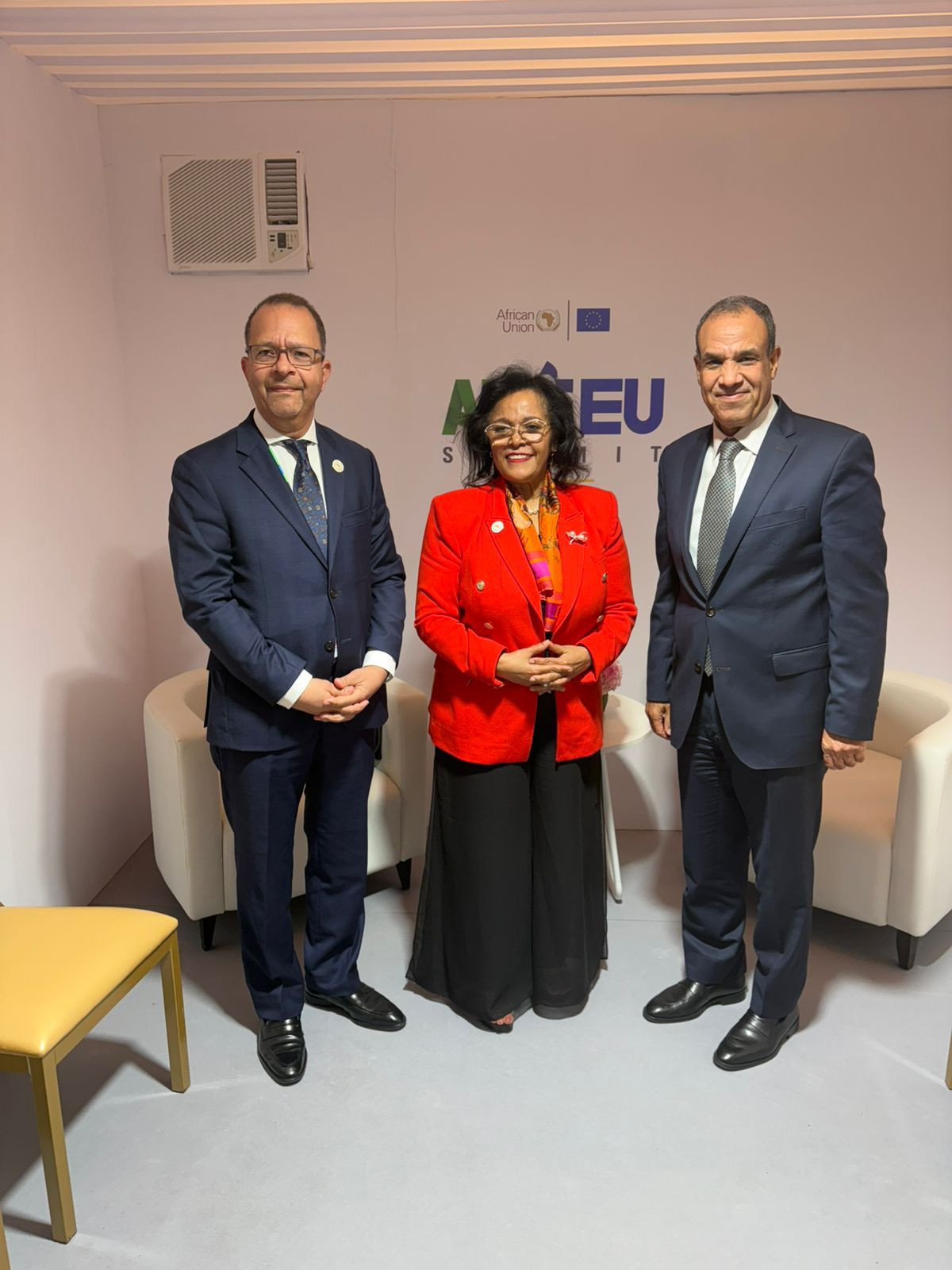 عبد العاطي مع مديرة النيباد