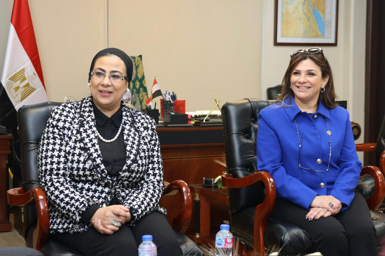 امل عمار وسفير فلسطين