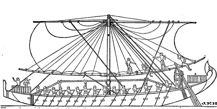 اسطول بحري لمصر القديمة