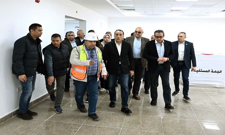 رئيس الوزراء يتفقد مشروع إنشاء مستشفى شبين القناطر المركزي