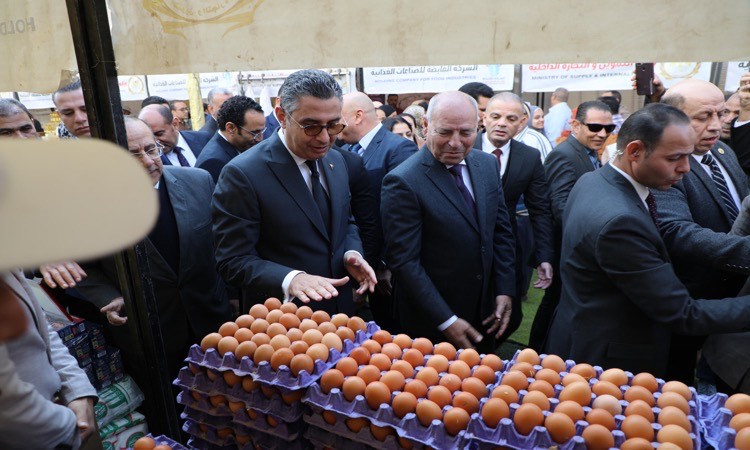 محافظ القاهرة ووزير التموين يتفقدان سوق اليوم الواحد في المرج