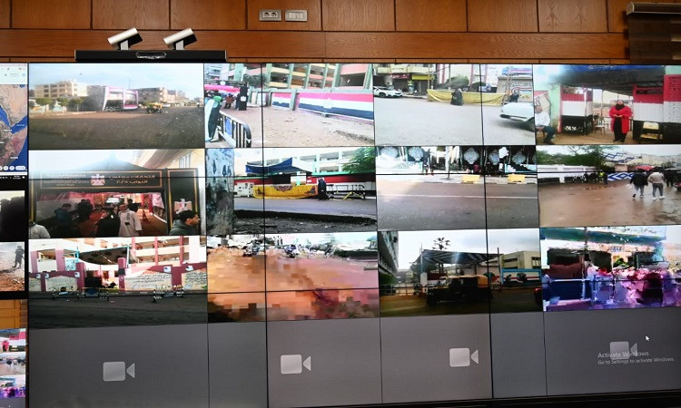 محافظ الغربية يتابع إعادة انتخابات النواب من مركز سيطرة الشبكة الوطنية