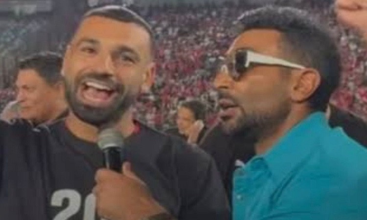 أحمد سعد يهدي محمد صلاح أغنية دعم وتشجيع 