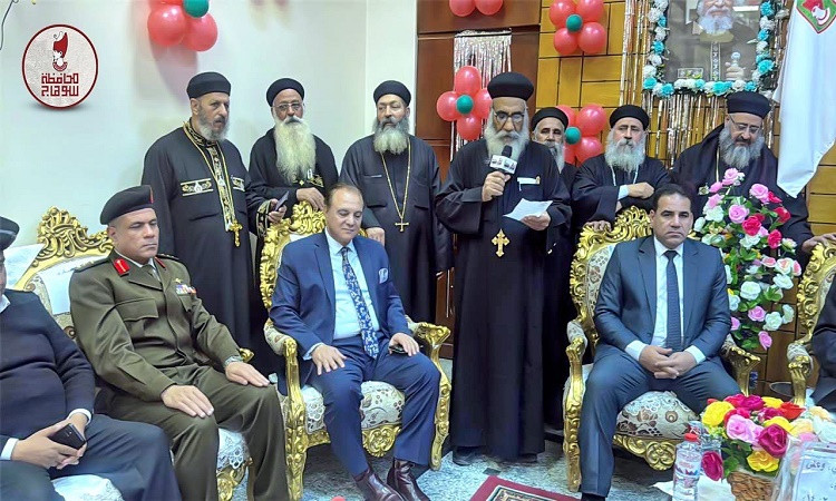 محافظ سوهاج يزور مطرانيات البلينا وجرجا للتهنئة بعيد الميلاد المجيد