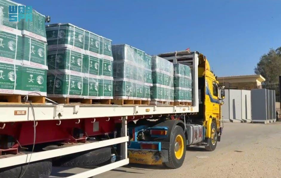 قافلة مساعدات سعودية