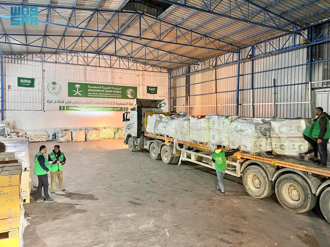 قافلة إغاثية سعودية