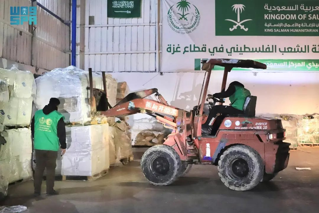 قافلة إغاثية سعودية