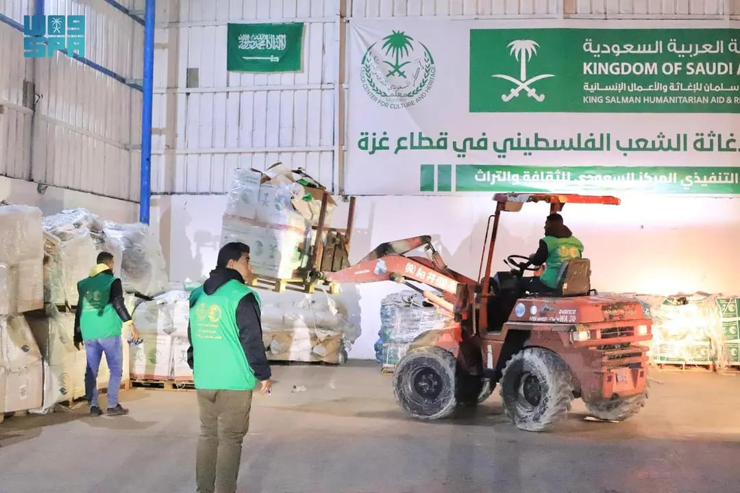 قافلة إغاثية سعودية