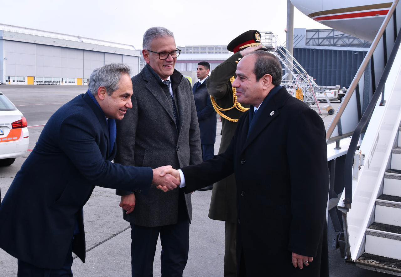 الرئيس السيسي يصل زيورخ