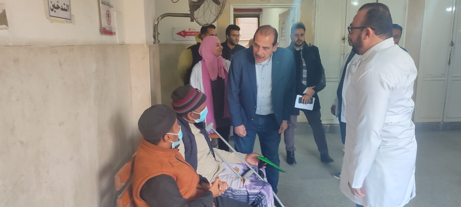 عمرو قنديل بمستشفى حلوان