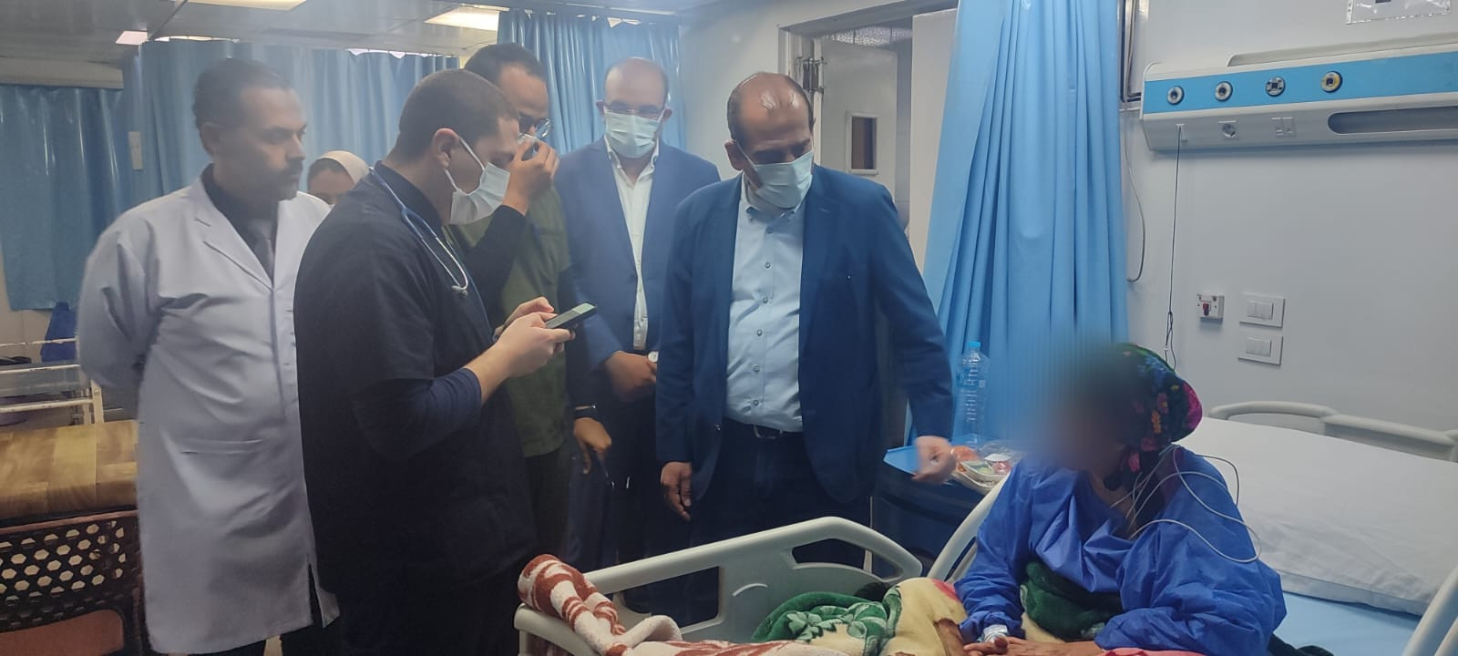 عمرو قنديل بمستشفى حلوان