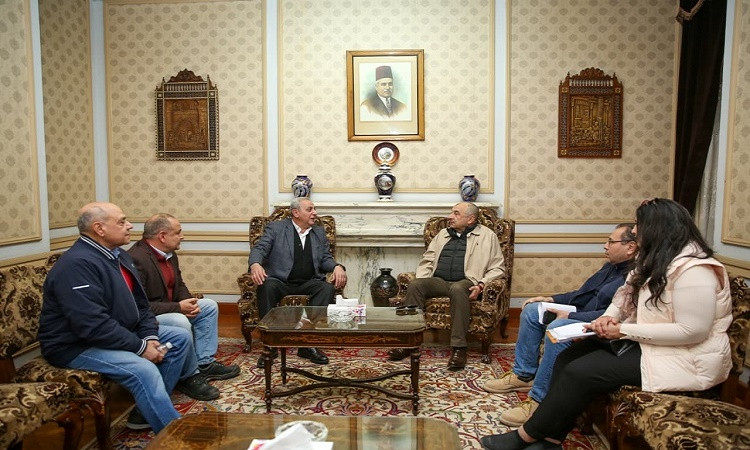 محافظ الغربية يلتقي&nbsp;وزيرقطاع الأعمال بمستهل زيارته لشركة مصرللغزل والن