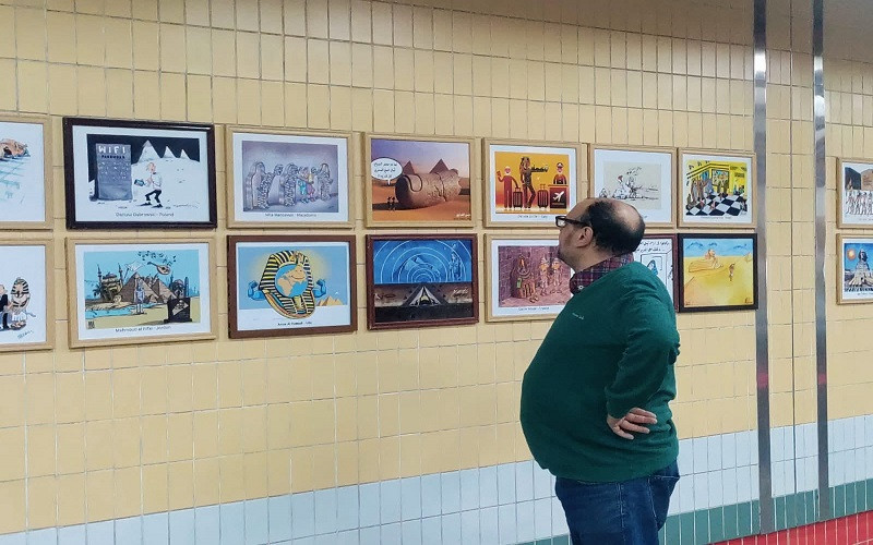 محطة صفاء حجازي تستقبل أول معرض دولي لفنون الكاريكاتير في حدث ثقافي فر