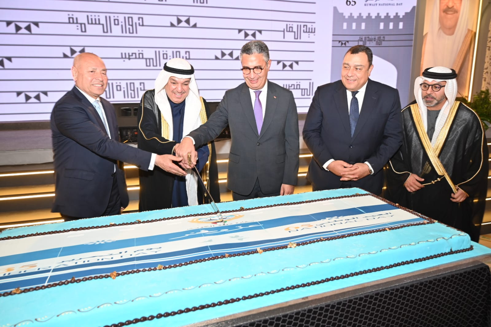 وزير التموين يشارك في احتفال سفارة الكويت بالعيد الوطني