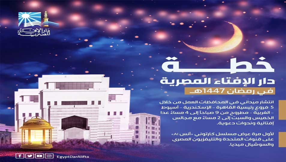 خطة رمضان لدار الإفتاء المصرية