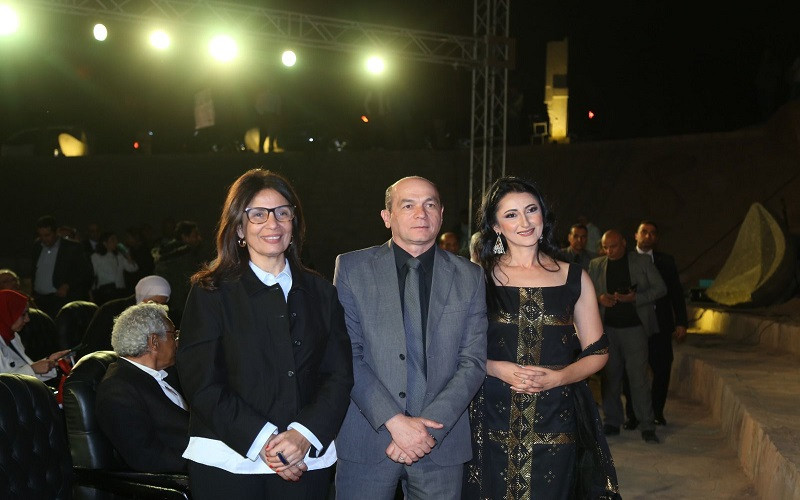 صوت السوبرانو أميرة سليم يعانق الجرانيت في سيمبوزيوم أسوان الدولي للنح