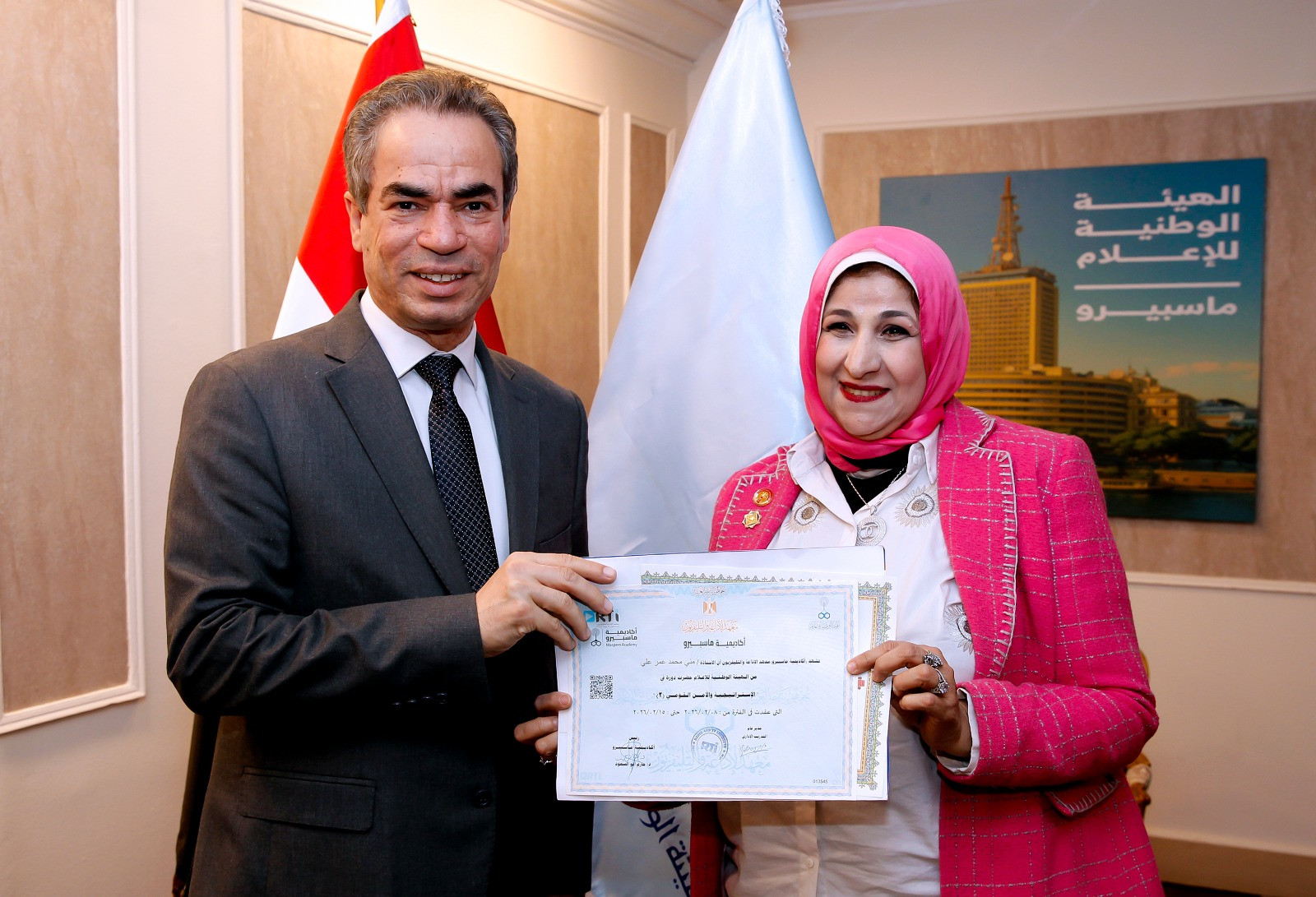 المسلماني يستقبل خريجي دورة فهمي عمر