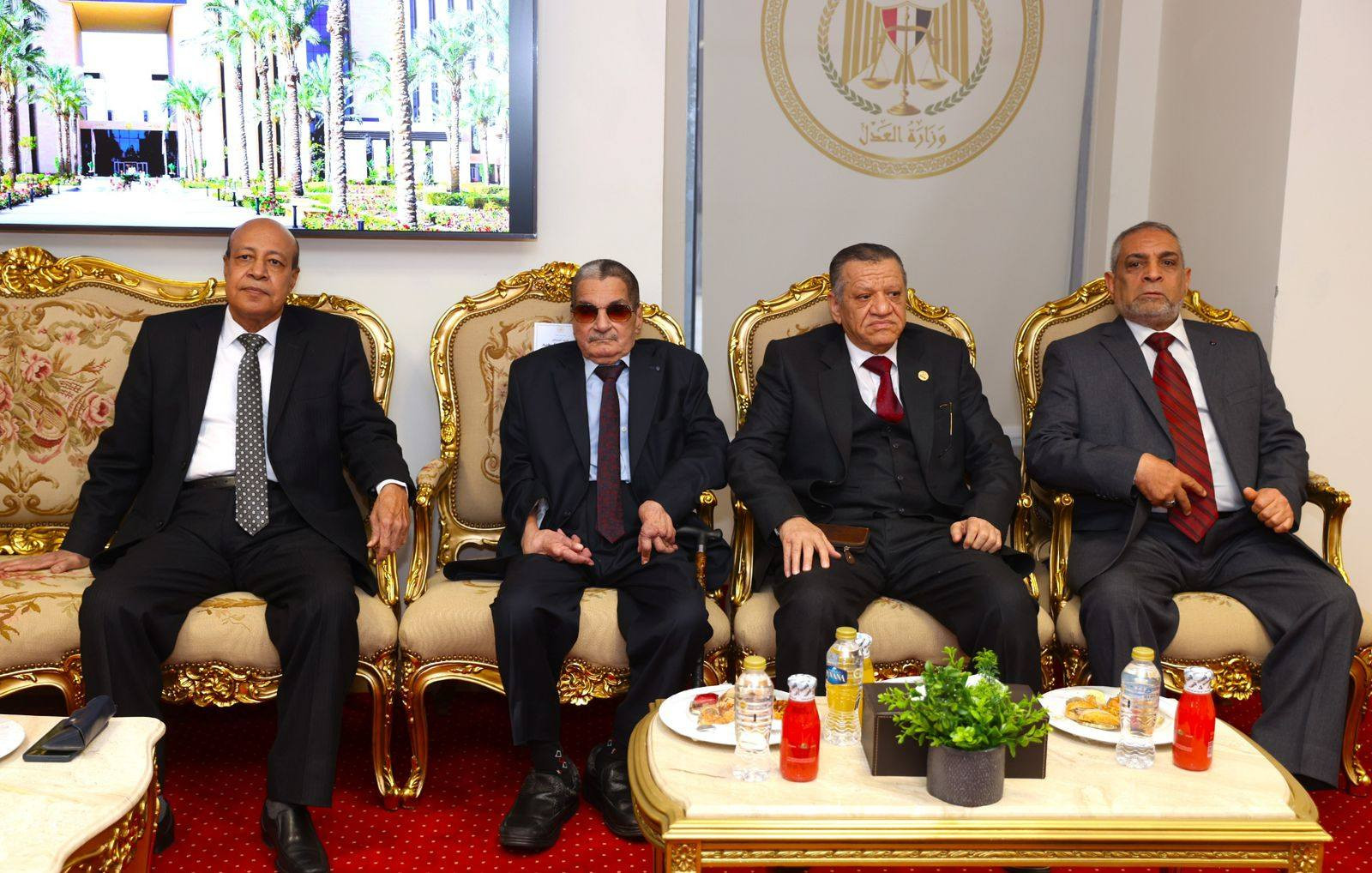 وزير العدل يستقبل رئيس هيئة النيابة الإدارية&lrm;