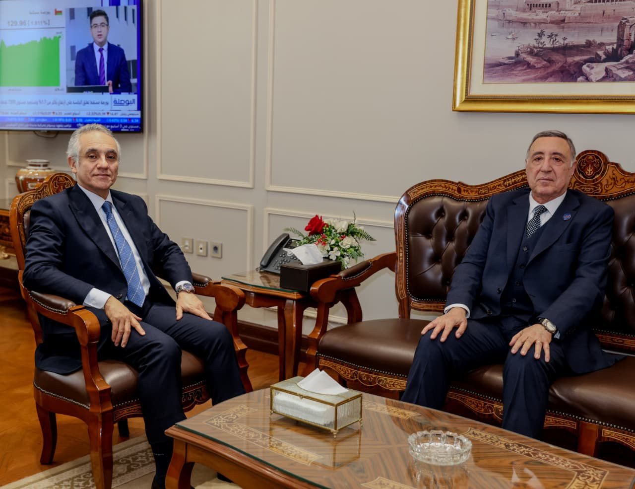 وزير العدل يستقبل رئيس المحكمة الدستورية العليا