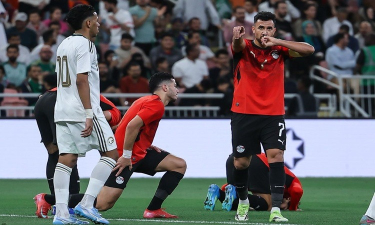 منتخب مصر يكتسح السعودية برباعية ودية في جدة