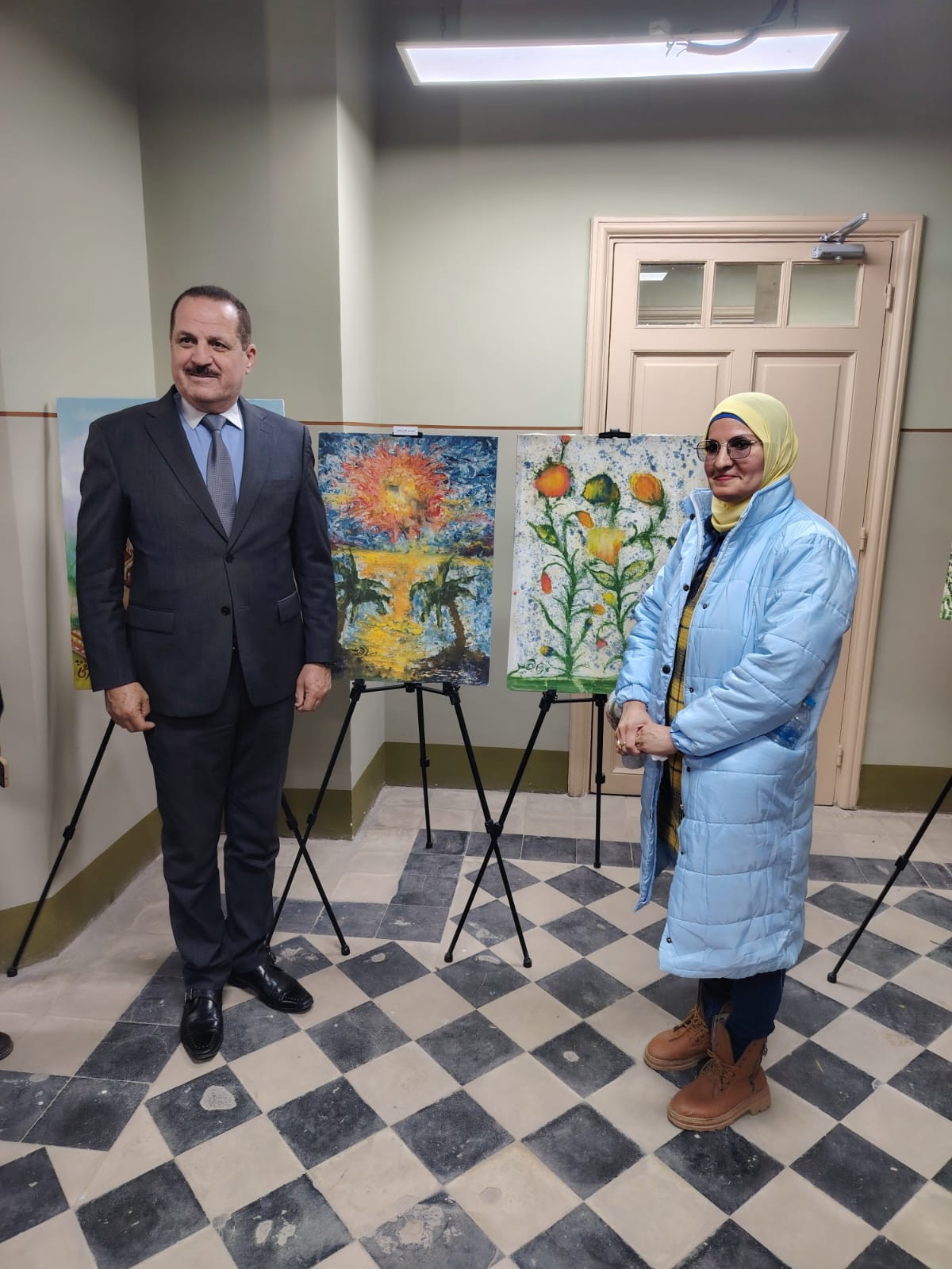 قصر البارون يحتضن معرض الفنون التشكيلية 