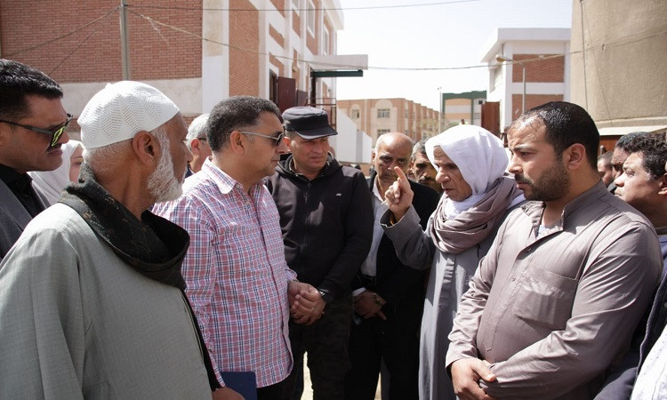 محافظ القليوبية يتفقد محطة مياه 