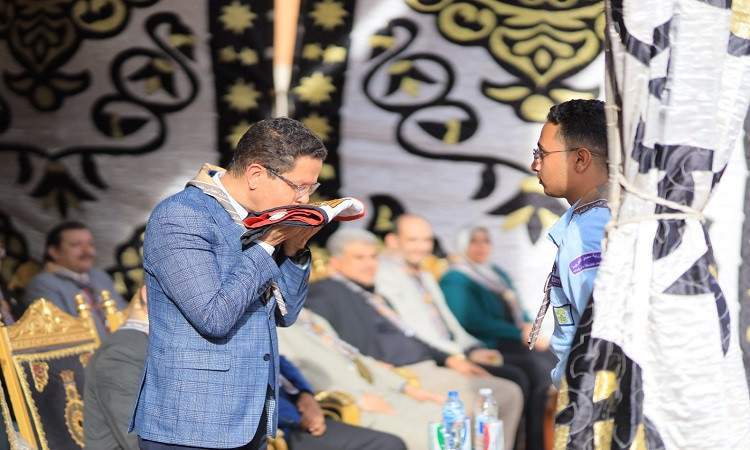 رئيس جامعة بنها يفتتح المهرجان الكشفي للجوالة الرابع والعشرون