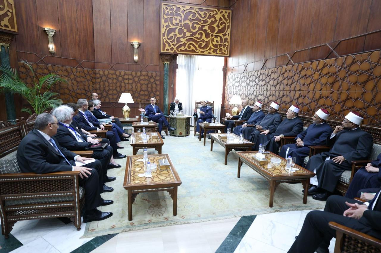 شيخ الأزهر يستقبل رئيس فنلندا