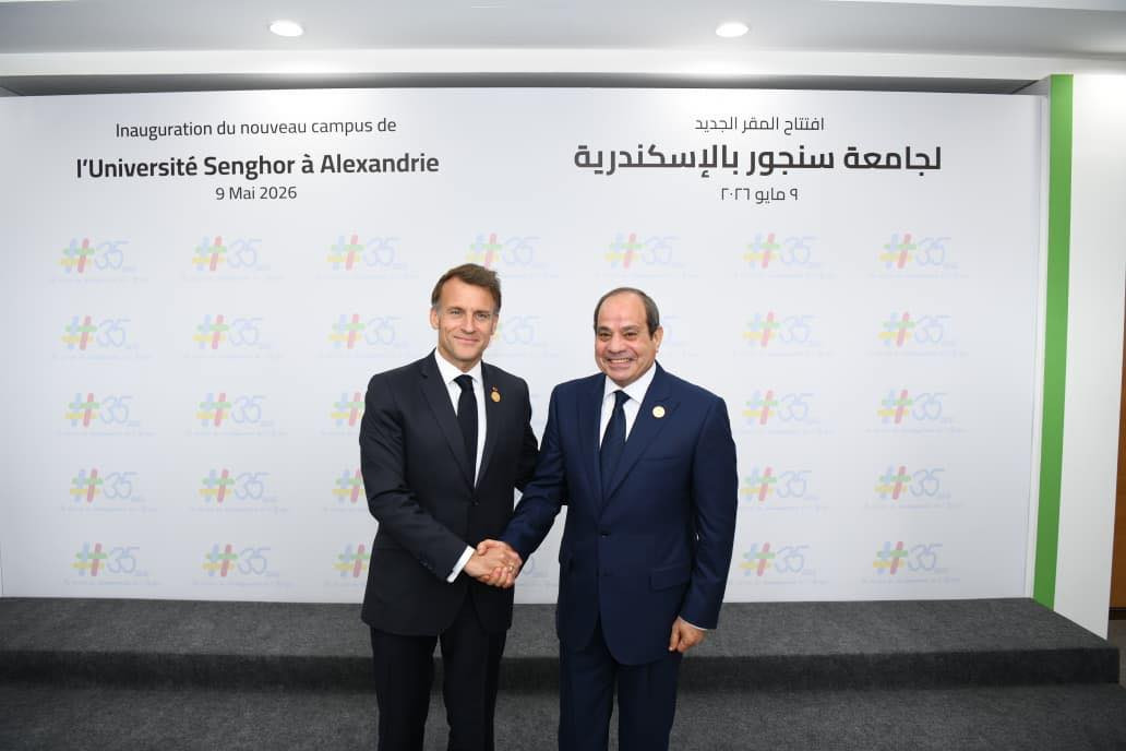 الرئيس السيسي وماكرون