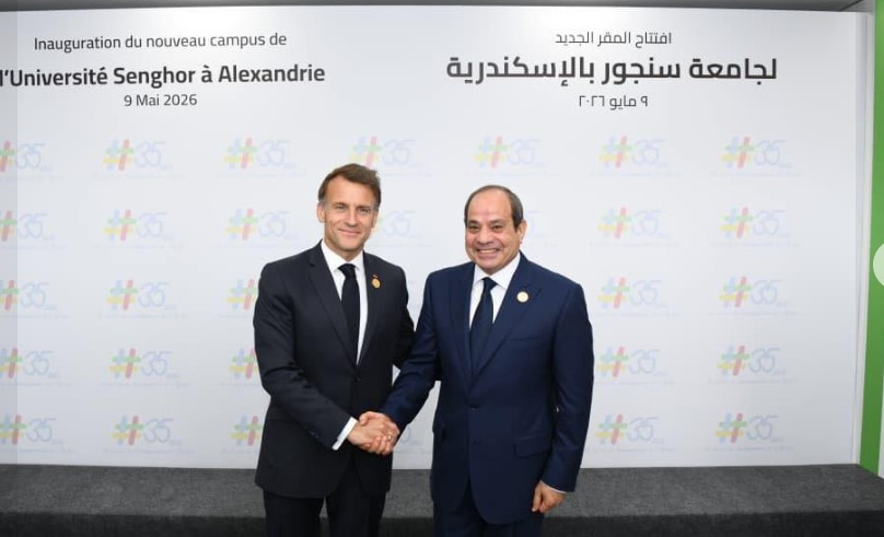 الرئيس السيسي وماكرون