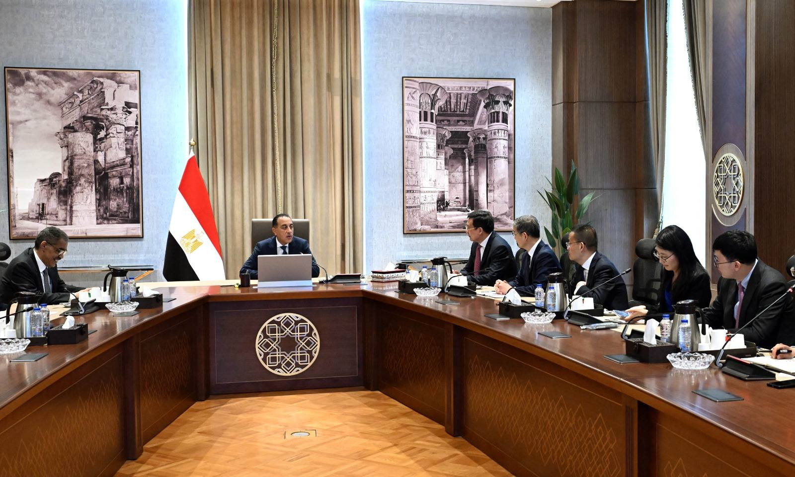 مدبولي ووكالة شينخوا