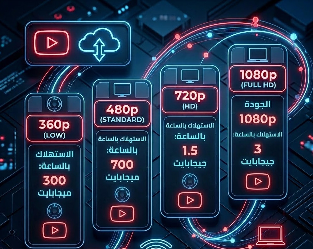 استهلاك الانترنت