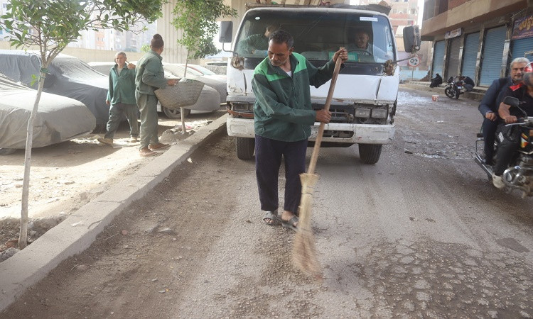 الجيزة ترفع 1140 طن مخلفات وتقضي على بؤرتين بترعة الزمر والمنيب