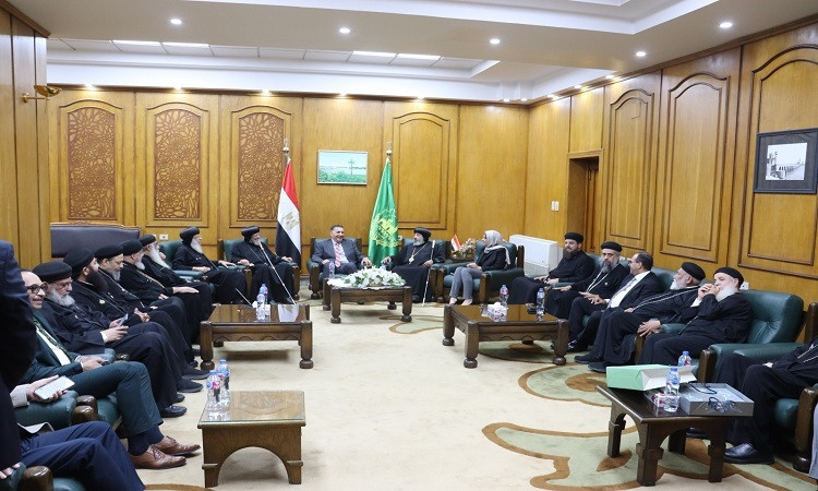 محافظ القليوبية يستقبل مطارنة وأساقفة الكنيسة القبطية الأرثوذكسية