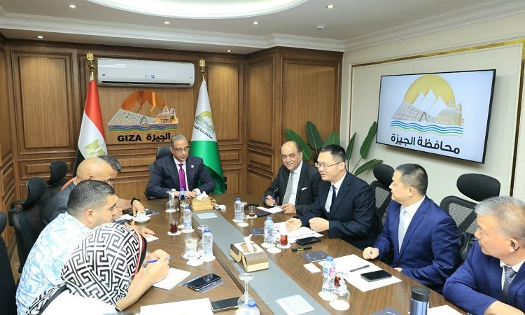 محافظ الجيزة يلتقي وفد منطقة شيوتشو الصينية لبحث التعاون الثنائي والفر
