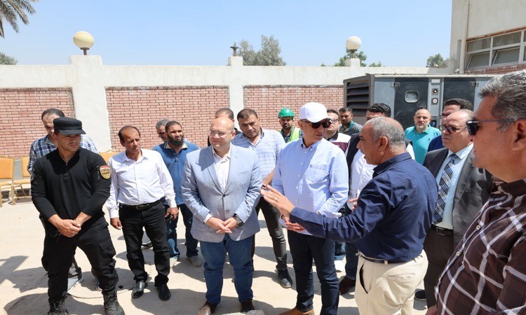 محافظ الجيزة يتفقد مشروع محطة رفع الصرف&nbsp;الصحي ببني يوسف في أبوالنمرس