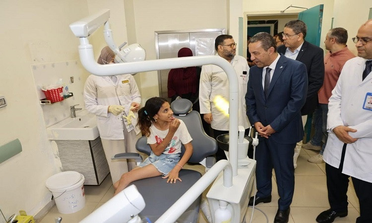 محافظ المنوفية يفتتح عيادات الأسنان ووحدة السكتة الدماغية بمستشفى البا
