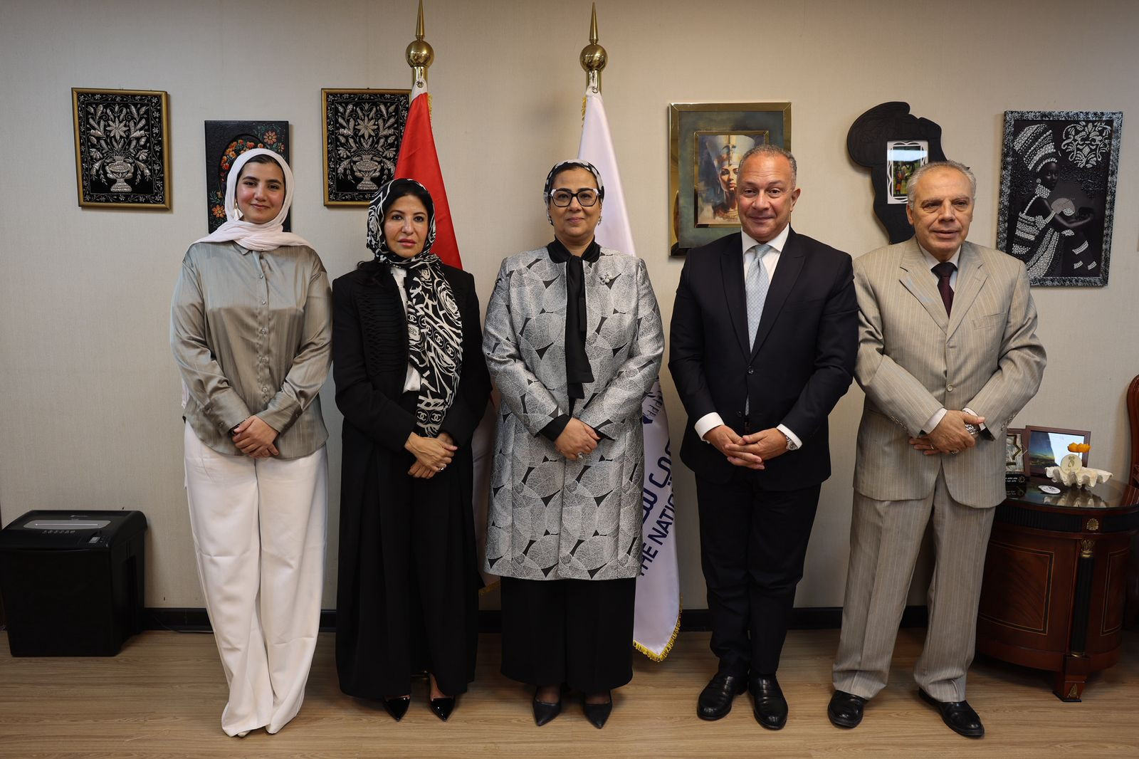 أمل عمار تستقبل المديرة التنفيذية لمنظمة تنمية المرأة