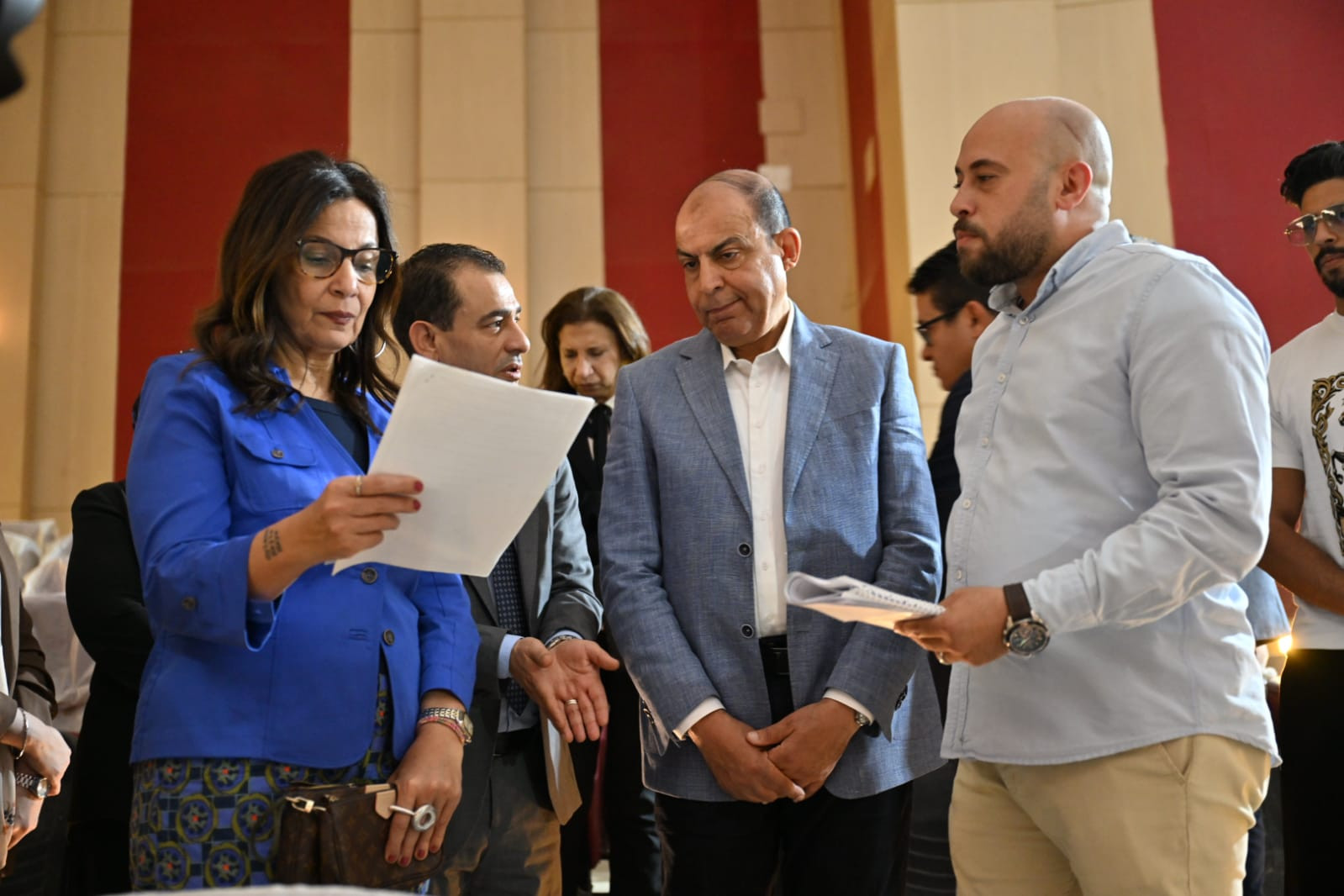 وزيرة الثقافة ومحافظ المنيا