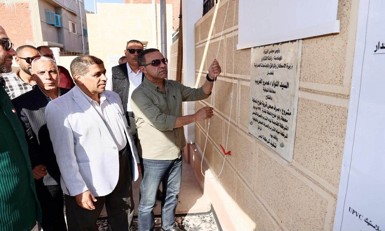 محافظ المنوفية يفتتح مشروع صرف صحي طوخ دلكة بتلا