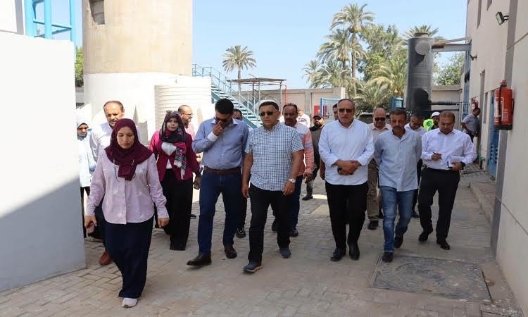 &nbsp;محافظ القليوبية يتفقد محطة معالجة مياه نوب طحا بشبين القناطر