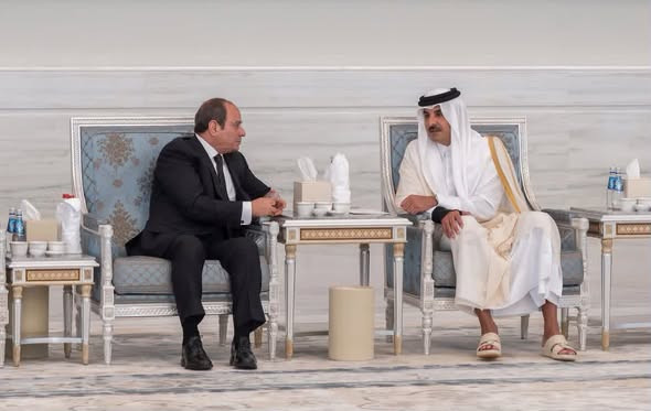 الرئيس وامير قطر