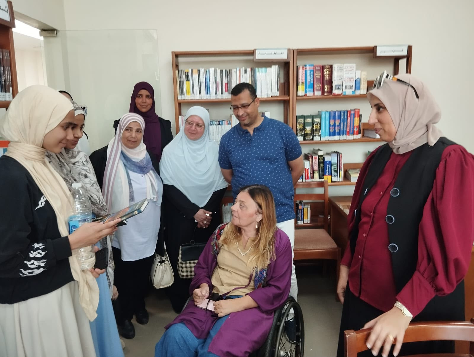 ايمان كريم في مكتبة عزبة البرج
