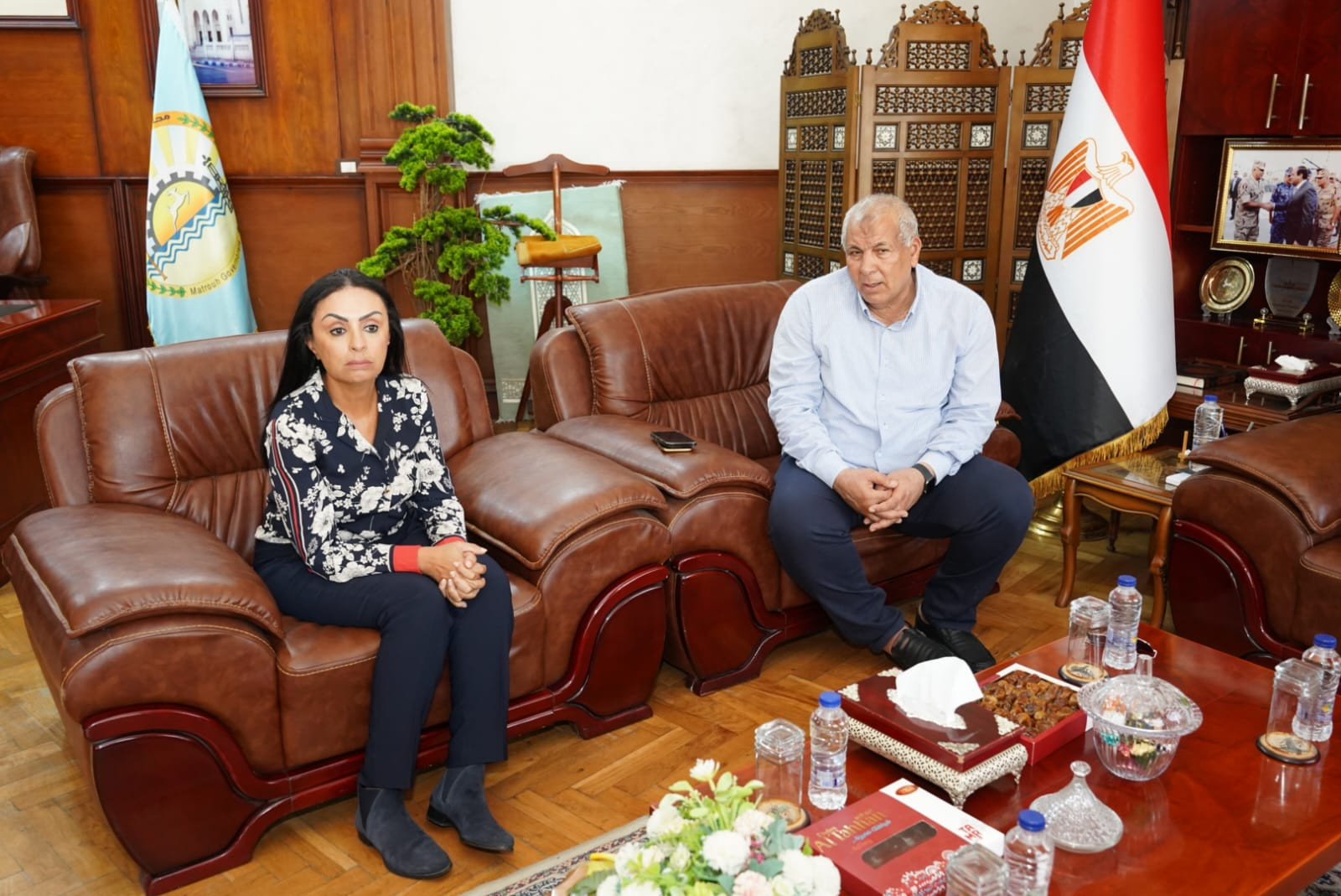 محافظ مطروح ووزيرة التضامن