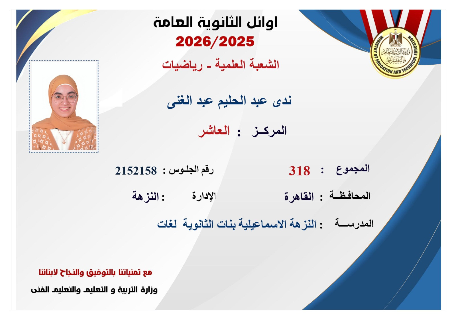 صور أوائل الثانوية العامة 2026